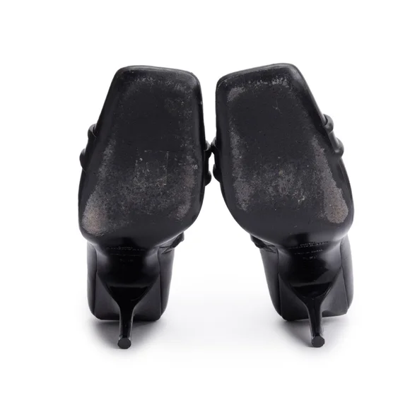 Givenchy Black Leather G-Woven Ankle Boots, Size 36.5  - Picture 5 of 5